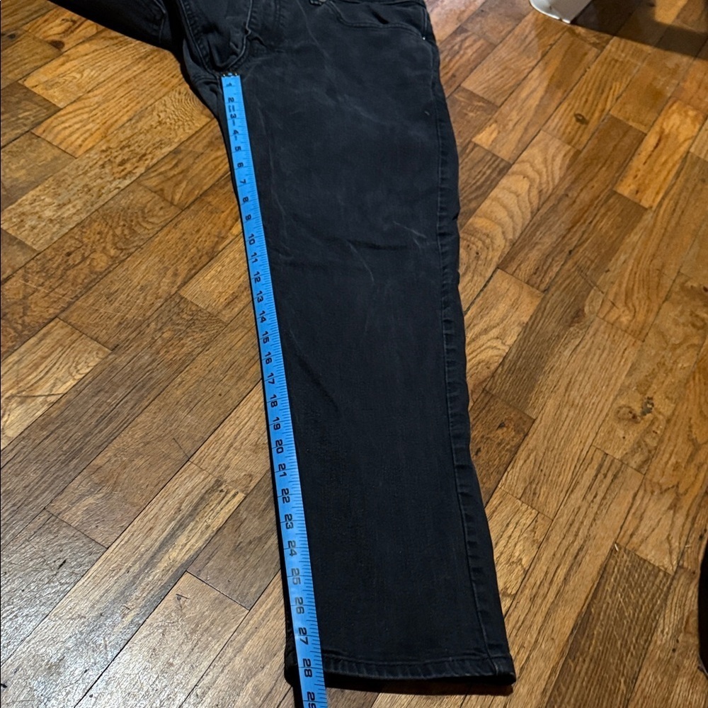 Levi's Men's Black Straight Jeans - Black W36, L30 - Picture 4 of 9